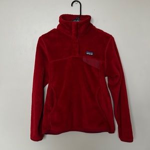 Red Patagonia Sherpa Pullover (great condition!!)